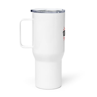 Travel mug with a handle