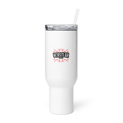 Travel mug with a handle