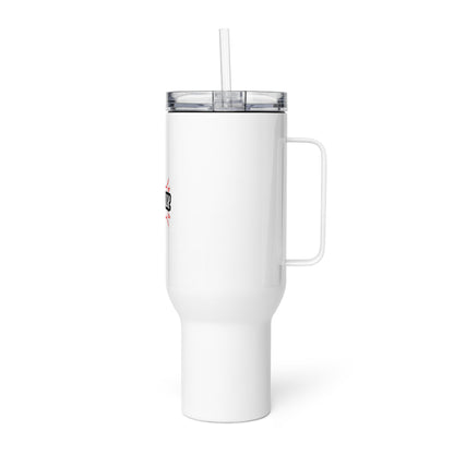 Travel mug with a handle