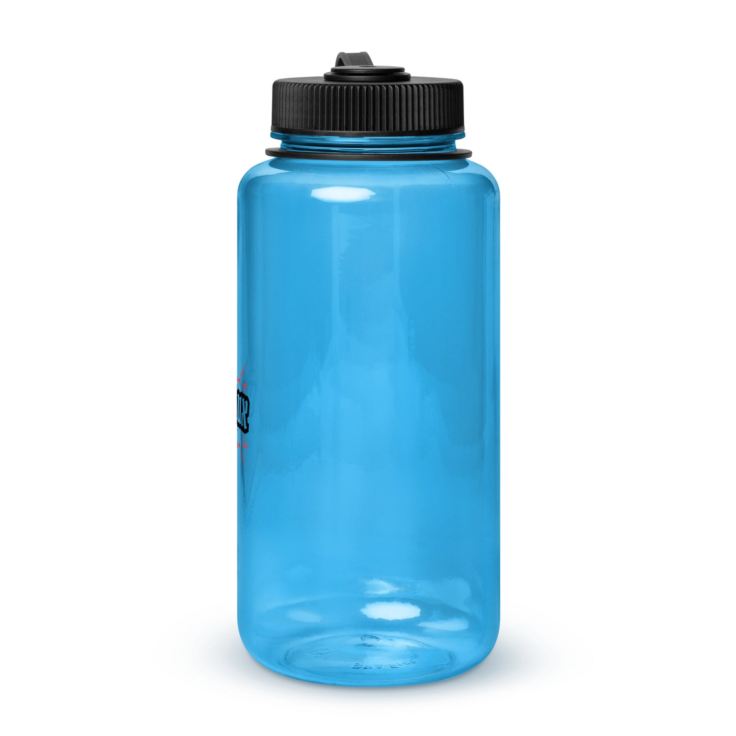 Wide mouth plastic water bottle