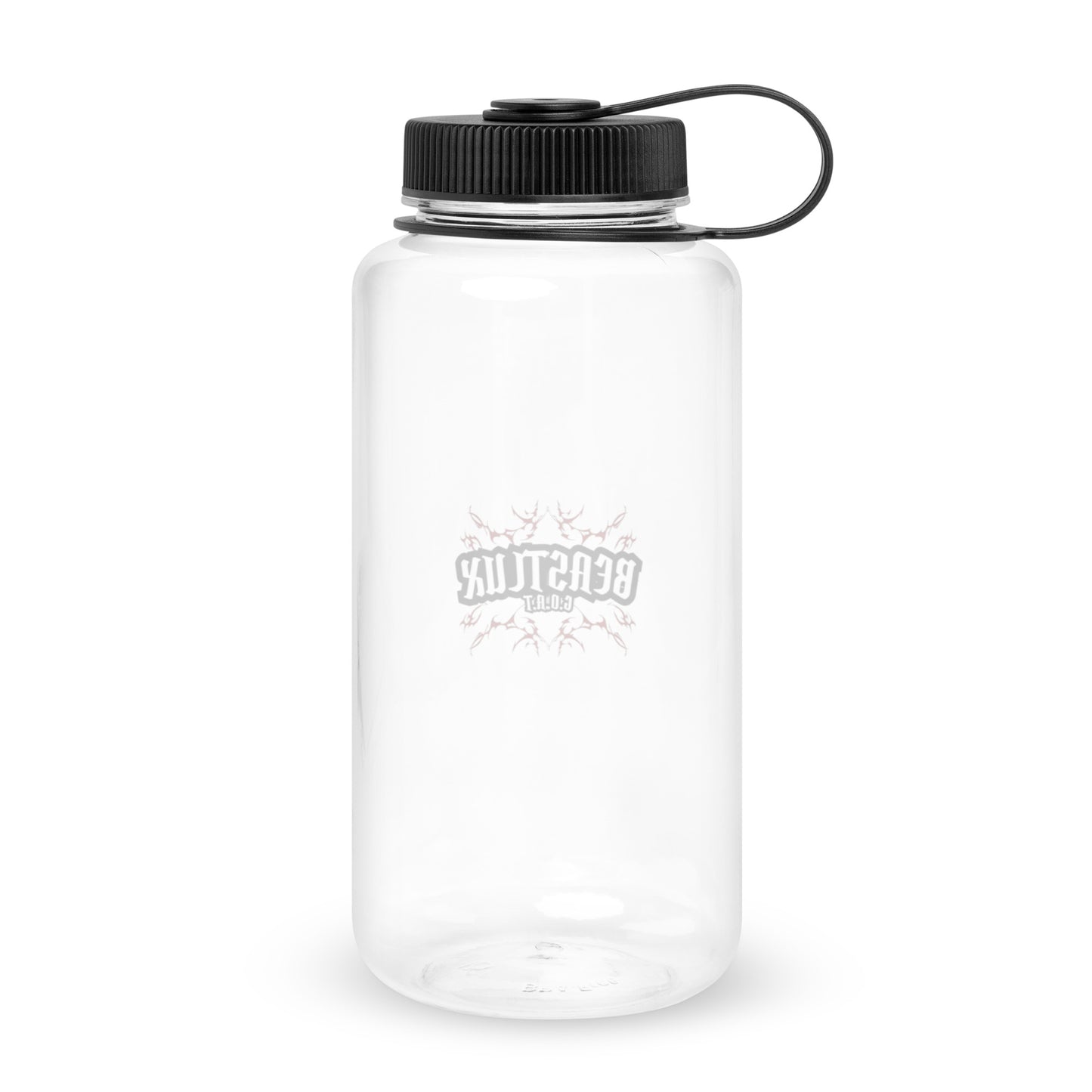 Wide mouth plastic water bottle