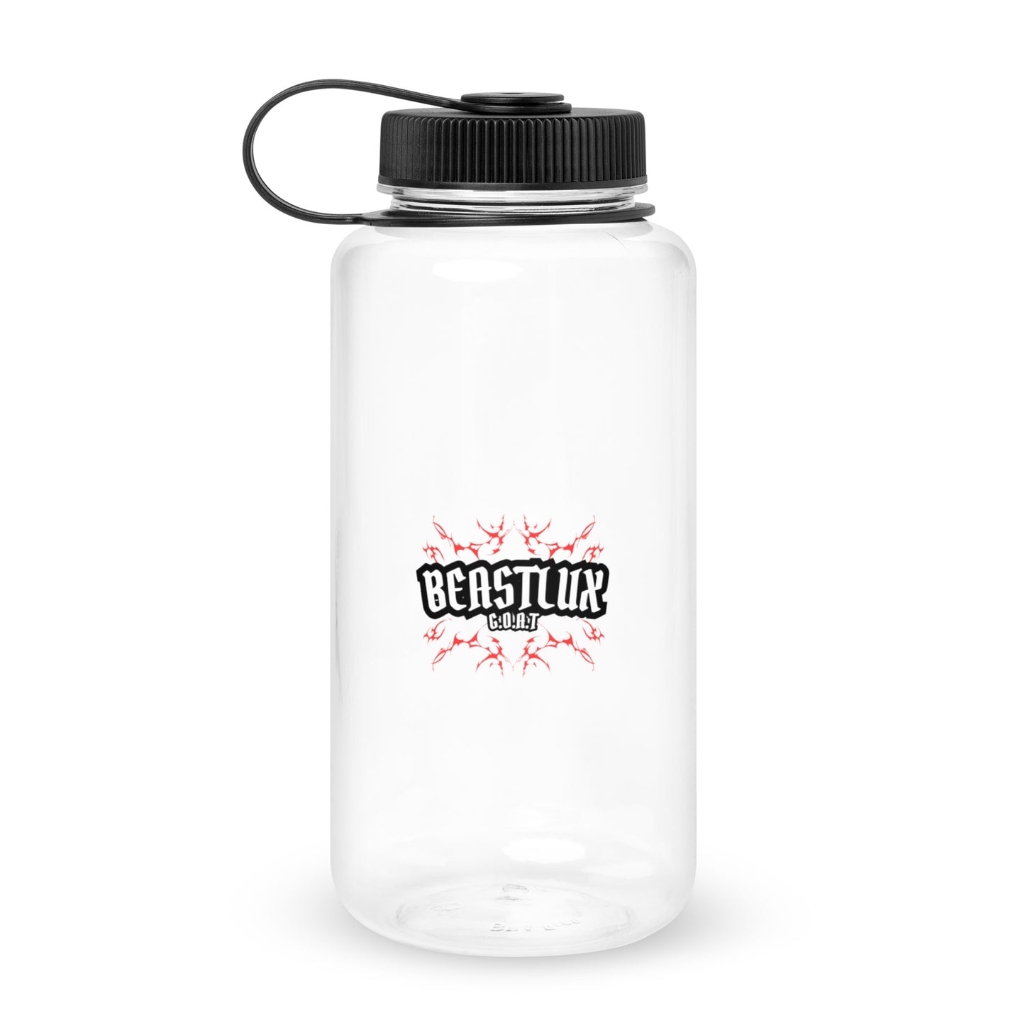 Wide mouth plastic water bottle