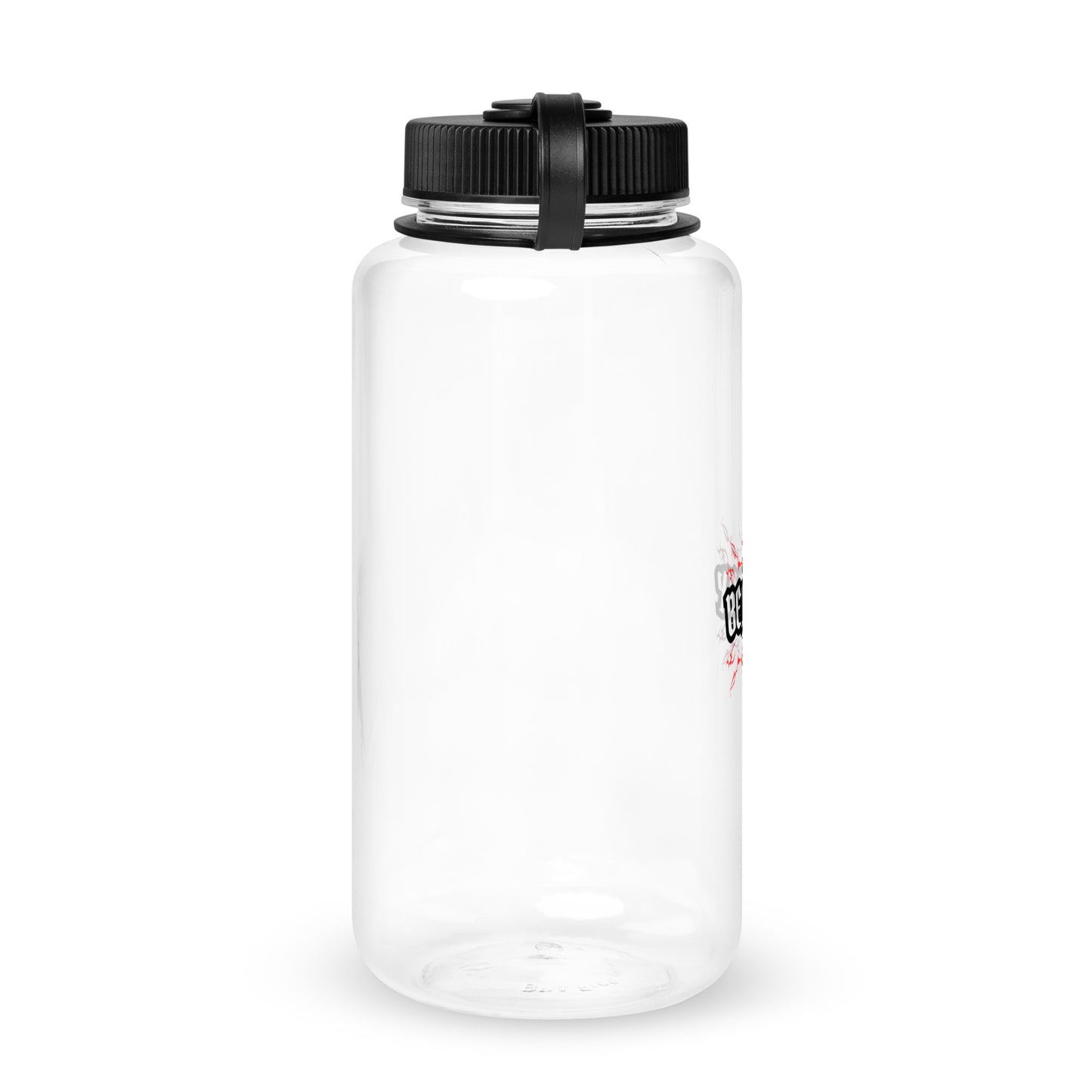 Wide mouth plastic water bottle