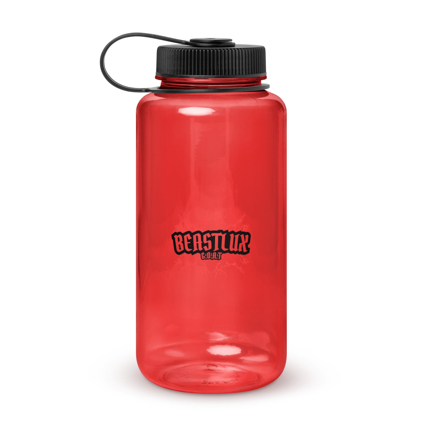 Wide mouth plastic water bottle