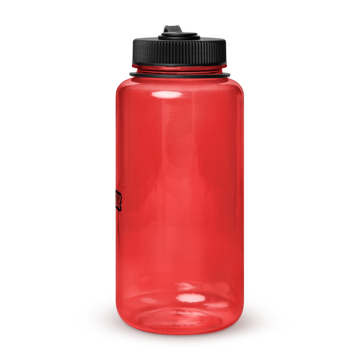 Wide mouth plastic water bottle